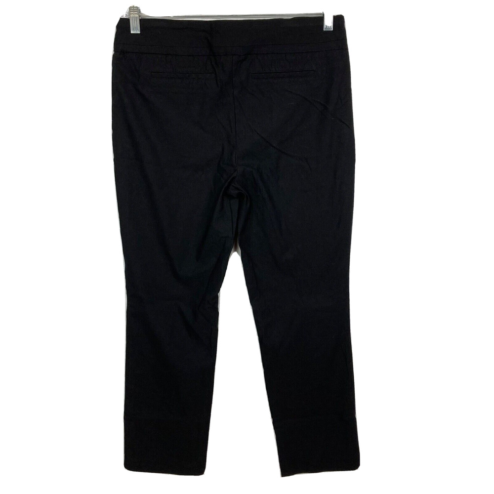 Hilary Radley Pants Womens Sz 10 Black Pull On Bootcut Stretch Elastic‎ Waist